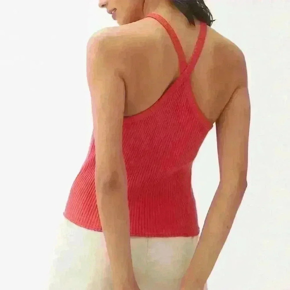NWT! Anthropologie Top Rated t. la Ribbed Halter Tank - Picture 2 of 8